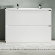 Sancos Libra Floor LB120F-2W Белый глянец 120 Тумба для раковины 45x119x84 см, Италия - фото 1 - фото 2