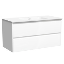 Sancos Libra LB100W Белый глянец 100 Тумба для раковины 45x99x50 см, Италия - фото 1 - фото 1