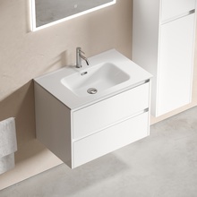 Sancos Libra LB70W Белый глянец 70 Тумба для раковины 45x69x50 см, Италия - фото 1 - фото 3