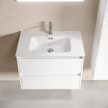 Sancos Libra LB70W Белый глянец 70 Тумба для раковины 45x69x50 см, Италия - фото 1 - фото 4