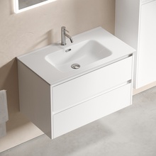 Sancos Libra LB80W Белый глянец 80 Тумба для раковины 45x79x50 см, Италия - фото 1 - фото 3