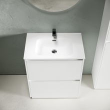 Sancos Libra LB70FW Белый глянец 70 Тумба для раковины 45x69x84 см, Италия - фото 1 - фото 4