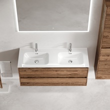 Sancos Libra LB120-2ECH Дуб чарльстон 120 Тумба для раковины 45x119x52 см, Италия - фото 1 - фото 4