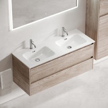 Sancos Libra LB120-2EG Дуб галифакс натуральный 120 Тумба для раковины 45x119x52 см, Италия - фото 1 - фото 3