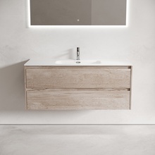 Sancos Libra LB120-1EG Дуб галифакс натуральный 120 Тумба для раковины 45x119x52 см, Италия - фото 1 - фото 2