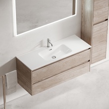 Sancos Libra LB120-1EG Дуб галифакс натуральный 120 Тумба для раковины 45x119x52 см, Италия - фото 1 - фото 3