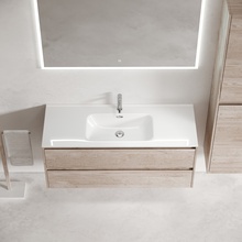 Sancos Libra LB120-1EG Дуб галифакс натуральный 120 Тумба для раковины 45x119x52 см, Италия - фото 1 - фото 4