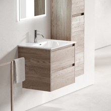 Sancos Libra LB60EG Дуб галифакс натуральный 60 Тумба для раковины 45x59x52 см, Италия - фото 1 - фото 4