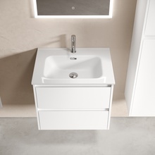 Sancos Libra LB60W Белый глянец 60 Тумба для раковины 45x59x52 см, Италия - фото 1 - фото 4