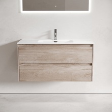 Sancos Libra LB100EG Дуб Галифакс натуральный 100 Тумба для раковины 45x99x50 см, Италия - фото 1 - фото 2