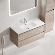 Sancos Libra LB100EG Дуб Галифакс натуральный 100 Тумба для раковины 45x99x50 см, Италия - фото 1 - фото 3