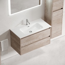 Sancos Libra LB90EG Дуб Галифакс натуральный 90 Тумба для раковины 45x89x50 см, Италия - фото 1 - фото 3