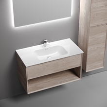 Sancos Marmi 1.0 MR1.090EG Дуб галифакс натуральный 90 Тумба для раковины 44,5x89x52 см, Италия - фото 1 - фото 3