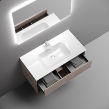 Sancos Marmi 1.0 MR1.090EG Дуб галифакс натуральный 90 Тумба для раковины 44,5x89x52 см, Италия - фото 1 - фото 4