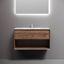 Sancos Marmi 1.0 MR1.090ECH Дуб чарльстон 90 Тумба для раковины 44,5x89x52 см, Италия - фото 1 - фото 2