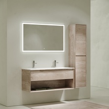 Sancos Marmi 1.0 Дуб галифакс натуральный 120(на 2 самесителя) Комплект (гарнитур) Италия - фото 1 - фото 1