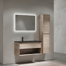 Sancos Marmi 1.0 Дуб галифакс натуральный /Чёрный 100 L Комплект (гарнитур) Италия - фото 1 - фото 1