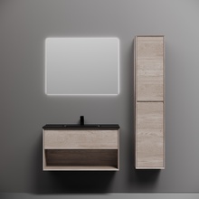 Sancos Marmi 1.0 Дуб галифакс натуральный / Чёрный 90 Комплект (гарнитур) Италия - фото 1 - фото 1