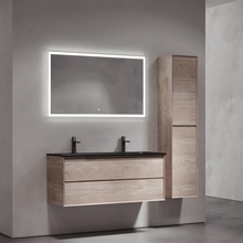 Sancos Marmi 2.0 Дуб Галифакс натуральный / Чёрный 120(на 2 смесителя) Комплект (гарнитур) Италия - фото 1 - фото 1