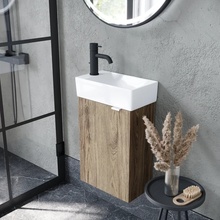 Sancos Mini MN35ECHL Дуб чарльстон 35 L Тумба для раковины 20,5x35,5x50 см, Италия - фото 1 - фото 4