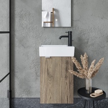 Sancos Mini MN35ECHR Дуб чарльстон 35 R Тумба для раковины 20,5x35,5x50 см, Италия - фото 1 - 2 Sancos Mini MN35ECHR Дуб чарльстон 35 R Тумба для раковины 20,5x35,5x50 см, Италия - фото 1 - фото 2