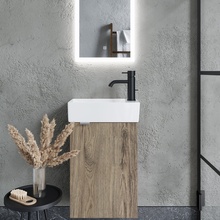 Sancos Mini MN35ECHR Дуб чарльстон 35 R Тумба для раковины 20,5x35,5x50 см, Италия - фото 1 - 3 Sancos Mini MN35ECHR Дуб чарльстон 35 R Тумба для раковины 20,5x35,5x50 см, Италия - фото 1 - фото 3