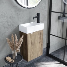 Sancos Mini MN35ECHR Дуб чарльстон 35 R Тумба для раковины 20,5x35,5x50 см, Италия - фото 1 - фото 4