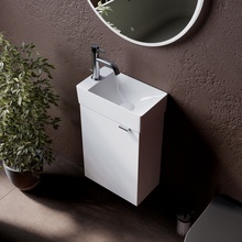 Sancos Mini MN35WL Белый глянец 35 L Тумба для раковины 20,5x35,5x50 см, Италия - фото 1 - 3 Sancos Mini MN35WL Белый глянец 35 L Тумба для раковины 20,5x35,5x50 см, Италия - фото 1 - фото 3