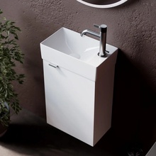 Sancos Mini MN35WR Белый глянец 35 R Тумба для раковины 20,5x35,5x50 см, Италия - фото 1 - 2 Sancos Mini MN35WR Белый глянец 35 R Тумба для раковины 20,5x35,5x50 см, Италия - фото 1 - фото 2