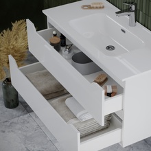 Sancos Norma 2.0 NR2.0120-1W Белый глянец 120 Тумба для раковины 45x119,5x50 см, Италия - фото 1 - фото 3