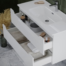 Sancos Norma 2.0 NR2.0100W Белый глянец 100 Тумба для раковины 45x99,5x50 см, Италия - фото 1 - фото 3