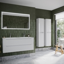 Sancos Norma 2.0 Белый глянец 120(На 2 смесителя) Комплект (гарнитур) Италия - фото 1 - фото 1