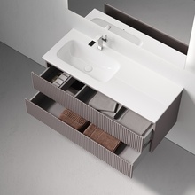 Sancos Snob R SNR120LSM Doha soft 120 L Тумба для раковины 44,5x119,5x50 см, Италия - фото 1 - фото 3