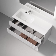 Sancos Snob R SNR120LW Bianco 120 L Тумба для раковины 44,5x119,5x50 см, Италия - фото 1 - фото 3