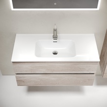 Sancos Urban UR100EG Дуб галифакс натуральный 100 Тумба для раковины 45x99x55 см, Италия - фото 1 - фото 4