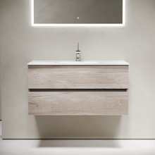 Sancos Urban UR100EG Дуб галифакс натуральный 100 Тумба для раковины 45x99x55 см, Италия - фото 1 - фото 2