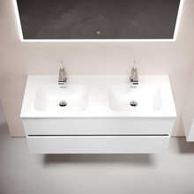 Sancos Urban UR120-2W Белый глянец 120 Тумба для раковины 45x119x55 см, Италия - фото 1 - фото 4