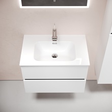 Sancos Urban UR70W Белый глянец 70 Тумба для раковины 45x69x55 см, Италия - фото 1 - фото 4