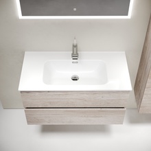 Sancos Urban UR90EG Дуб галифакс натуральный 90 Тумба для раковины 45x89x55 см, Италия - фото 1 - фото 4