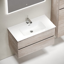 Sancos Urban UR90EG Дуб галифакс натуральный 90 Тумба для раковины 45x89x55 см, Италия - фото 1 - фото 3