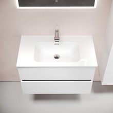 Sancos Urban UR80W Белый глянец 80 Тумба для раковины 45x79x55 см, Италия - фото 1 - фото 4