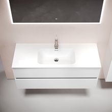 Sancos Urban UR120-1W Белый глянец 120 Тумба для раковины 45x119x55 см, Италия - фото 1 - фото 4