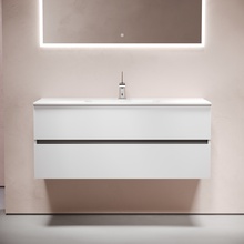 Sancos Urban UR120-1W Белый глянец 120 Тумба для раковины 45x119x55 см, Италия - фото 1 - фото 2