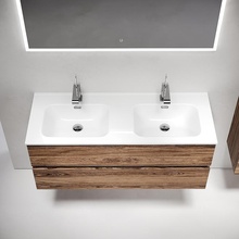 Sancos Urban UR120-2ECH Дуб чарльстон 120 Тумба для раковины 45x119x55 см, Италия - фото 1 - фото 4