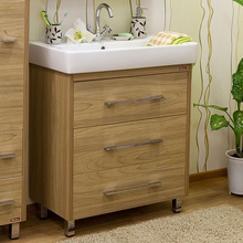 Sanflor Ларго С0002110 Швейцарский вяз 80 Тумба для раковины 44x74,8x85 см, Россия - фото 1 - фото 1