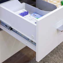 Sanflor Ларго С0002121 Швейцарский вяз / Белый  60 Тумба для раковины 39,5x55,8x51,8 см, Россия - фото 1 - фото 2