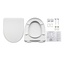 Sanita luxe 0114143 Белый с микролифтом Крышка-сиденье 40x35,5x4 см, Россия - фото 2