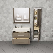 СанТа Венера 221013 80 Дуб вулканический Тумба для раковины 44x78x52 см, Россия - фото 1 - фото 4
