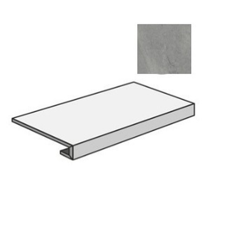 Sant Agostino Bergstone CSAGRBDA12 Gradone Dark Ступень 33x120 см, Италия, под камень  - фото 1