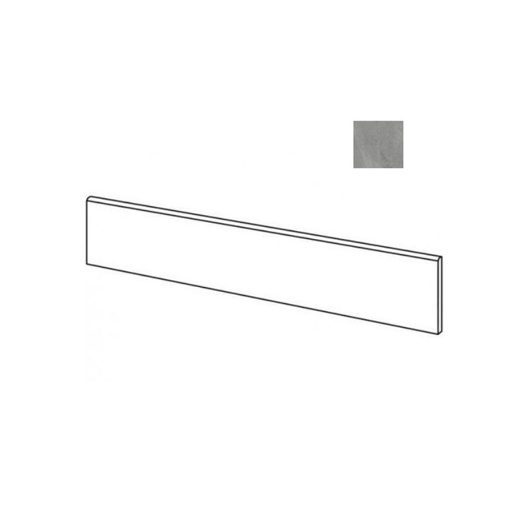 Sant Agostino Bergstone CSABBEDA60 Battiscopa Dark Плинтус 7,3x60 см, Италия, под камень  - фото 1